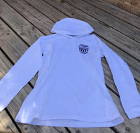 Long Sleeve Hooded T-Shirt - White Cotton